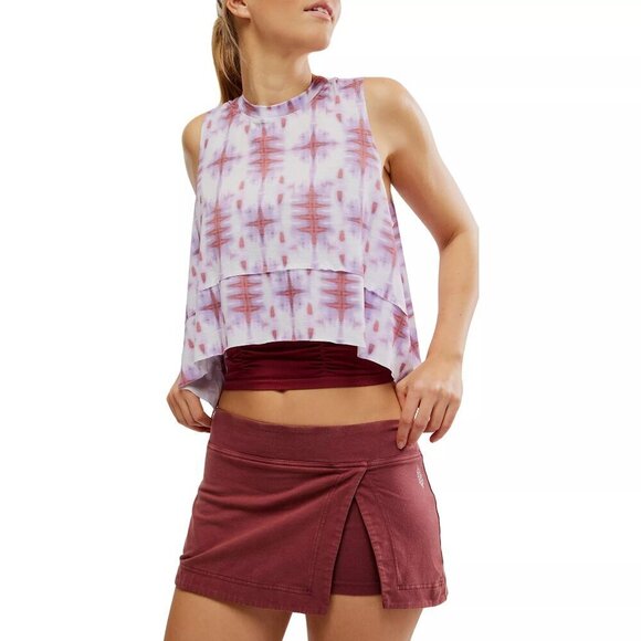 NWT FP Movement Hot Shot Mini Skort in Red Sour Cherry - Picture 1 of 6